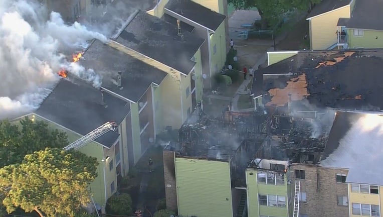 2-alarm apartment fire in Greenspoint