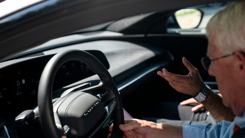 Lucid Motors Electric Car Demonstration on Capitol Hill