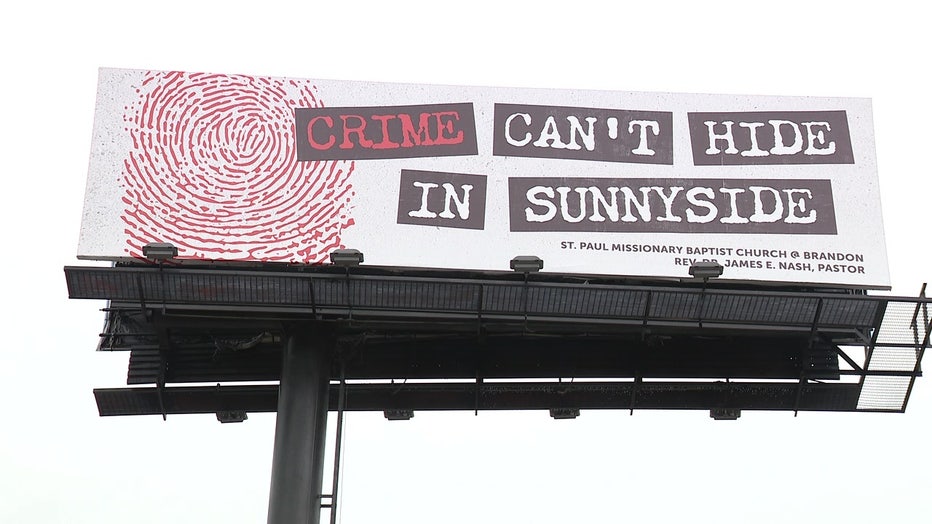 Crime Can't Hide in Sunnyside Billboard