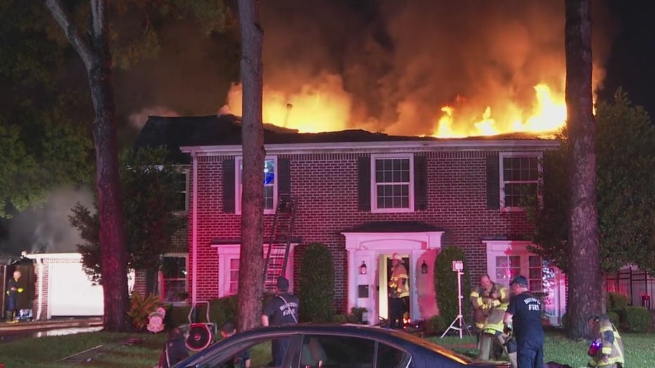 west houston Massive house fire