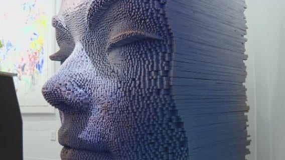 Houston Art gallery curated with wildly impressive paper mastery