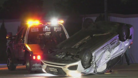 Chase suspect taken down by K9 after shooting at deputies, crashing car