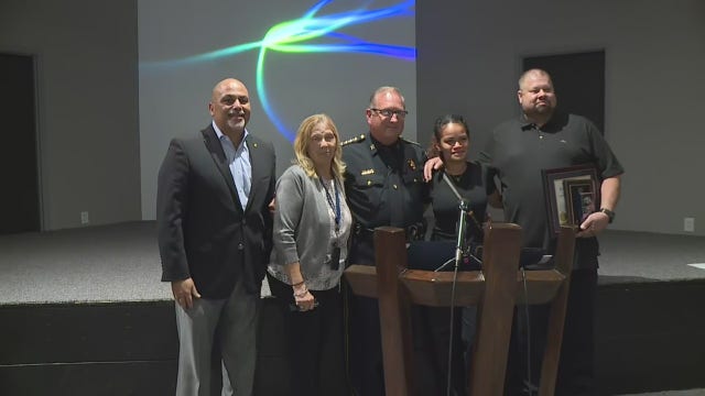 Tow truck driver honored for pulling Harris Co. Pct. 8 deputy from burning vehicle