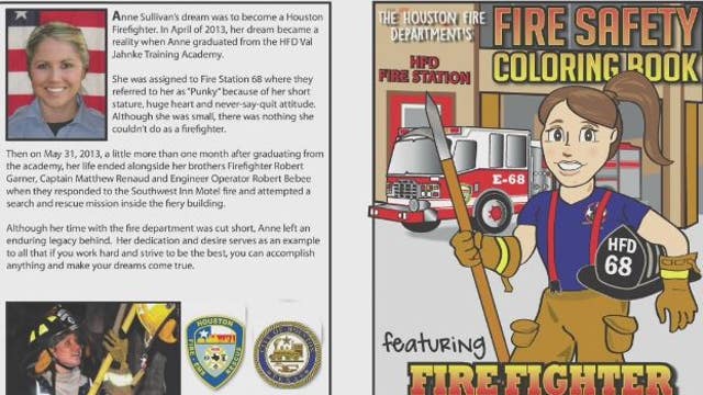 Houston firefighter who made the ultimate sacrifice in 2013 remembered in coloring book