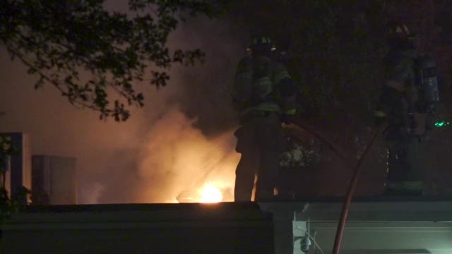 Firefighter taken to hospital after battling fire at NW Houston apartment complex