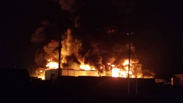 Fire crews go back to Wharton chemical plant after fire reignites