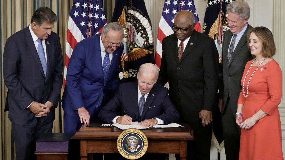 Biden signing inflation act