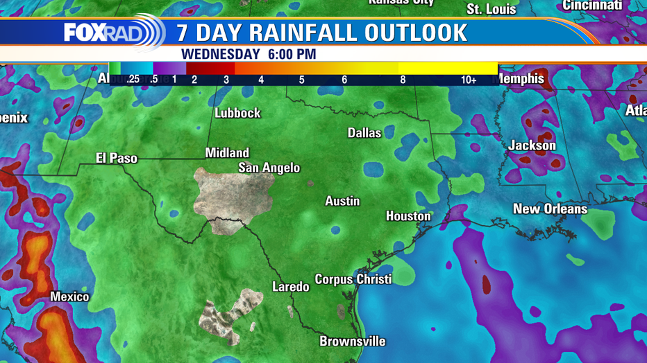 Future rainfall graphic