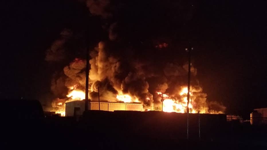 Wharton County plant fire