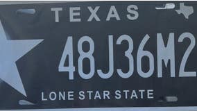 Houston-area authorities noticing custom metal decorative license plates illegally on cars
