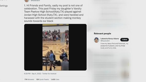 Katy ISD students heard making monkey sounds to other students during volleyball game: video