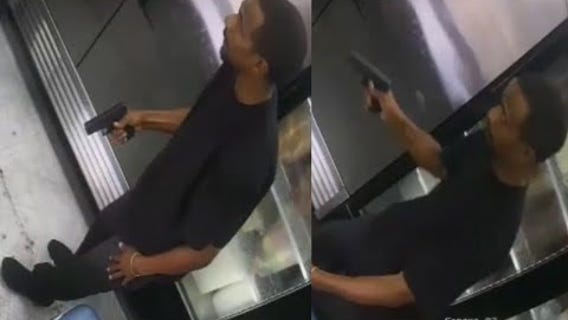 Houston police looking for armed serial robber caught on camera taking money from food truck