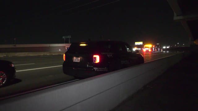 Pedestrian hit and killed on Houston's Southwest Freeway; search for hit-and-run driver
