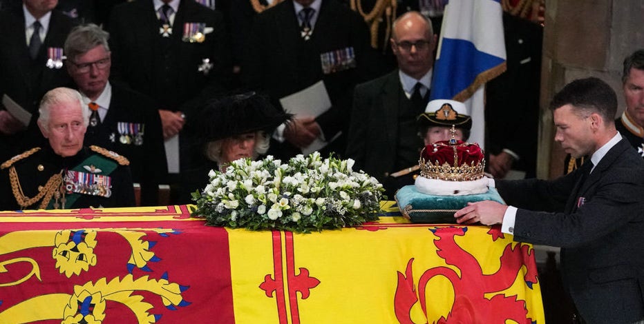 King Charles escorts coffin in Scotland as queen hailed a constant in all our lives