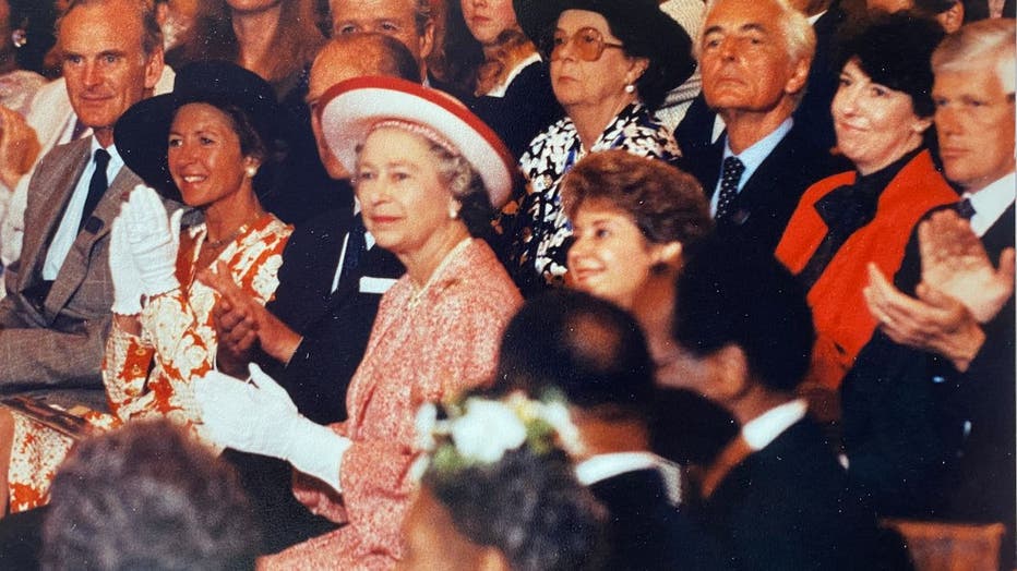Queen Elizabeth II during her visit to Houston in 1991