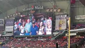 World War II veterans honored "hometown heroes" at Astros playoff games