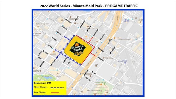 World Series Game 1, Game 2 road closures