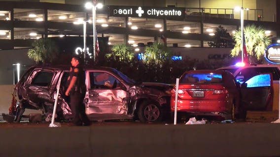 2 off-duty Harris Co. deputies hospitalized after crash on Katy Fwy