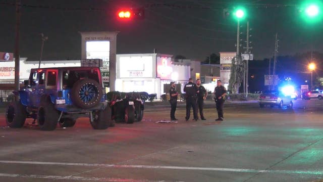 1 hospitalized on FM 529 after wrong-way Sling Shot driver causes 5-vehicle crash