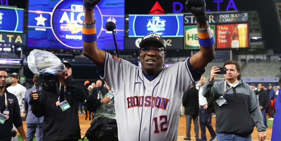 FOX Sports: MLB on X: AMERICAN LEAGUE CHAMPS ⭐️ The @astros sweep the  Yankees to advance to the World Series for the 4th time in 6 years #LevelUp   / X