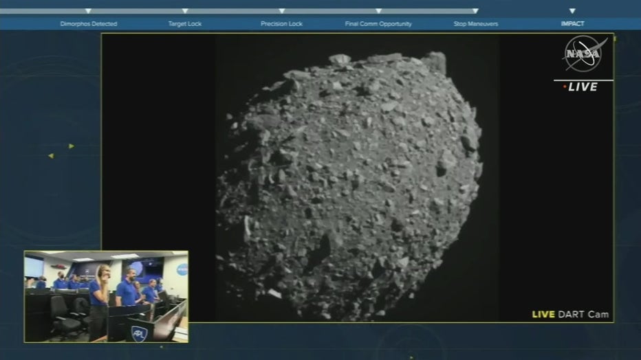 NASA DART asteroid collision