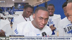 It's Friday Football Fever time at  C.E. King High School