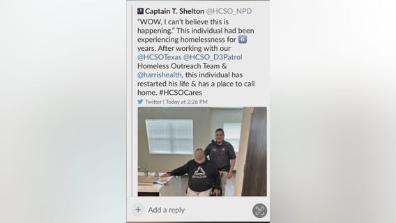 Harris County Sheriff's Deputy helps homeless man get his own apartment just in time for Thanksgiving
