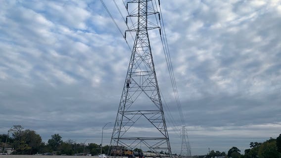 Man climbing power tower in north Houston rescued