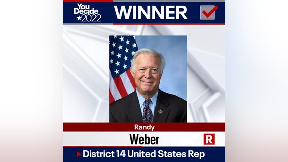 Randy Weber re-elected US House Representative for 14th District of Texas