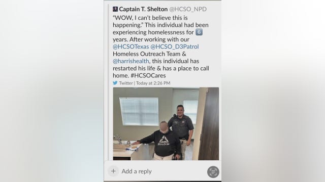 Harris County Sheriff's Deputy helps homeless man get his own apartment just in time for Thanksgiving