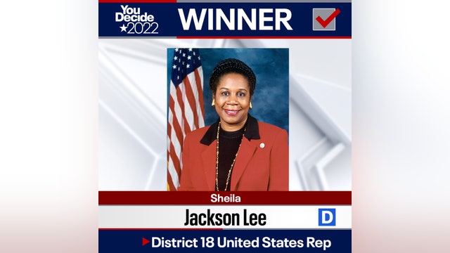 Sheila Jackson Lee re-elected US House Representative for 18th District of Texas