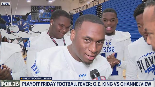 It's Friday Football Fever time at  C.E. King High School