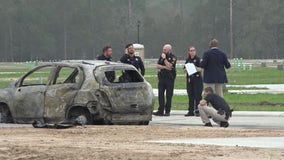 Human remains found in burned vehicle in Montgomery County