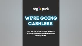 NRG Park is going cashless at parking gates starting immediately