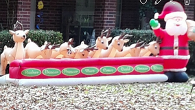 Inflatable Christmas decoration stolen from 75-year-old Conroe grandmother, says it has sentimental value