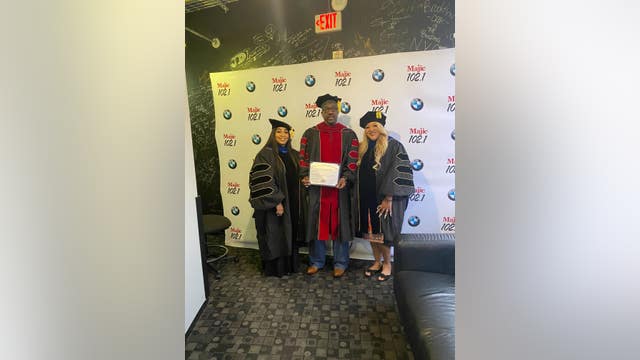 Houston radio legend Funky Larry Jones presented with honorary doctorate