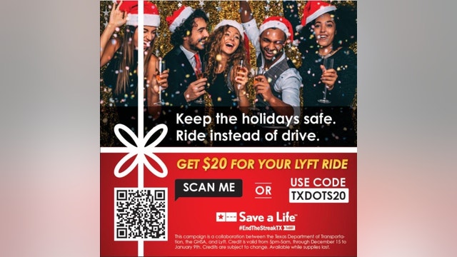 Harris County Pct. 4 giving out $20 Lyft Credit for safe holiday rides