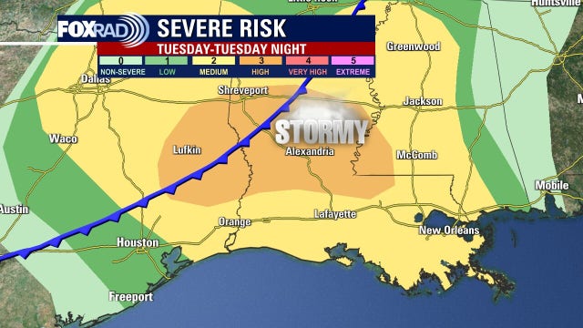Powerful coast-to-coast storm system reaches Houston Tuesday afternoon