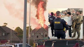 Harris County SWAT: Man barricaded inside Spring home sets own house on fire, taken into custody