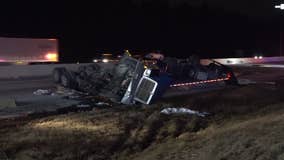 Montgomery County 18-wheeler crash closes I-45 SB at Shepard Hill Rd for hours