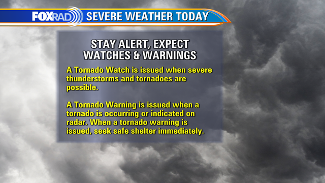 Tornado warning vs. Tornado watch; what's the difference?