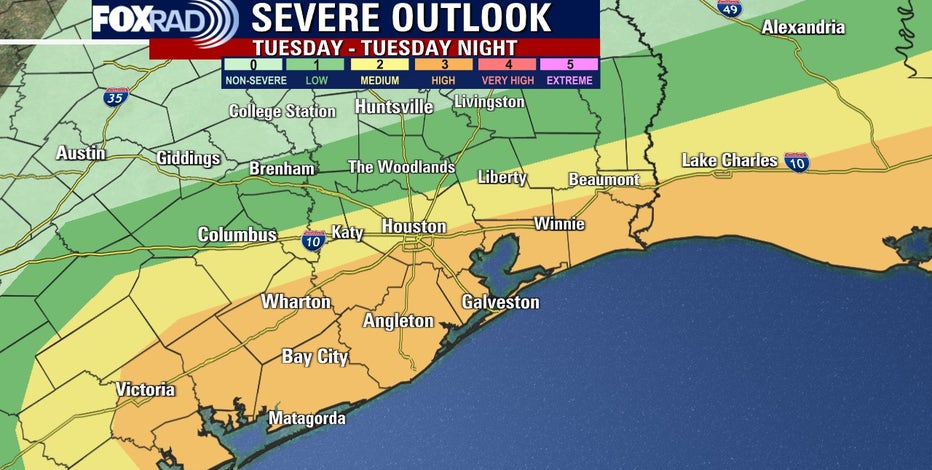 Houston weather Strong storms today latest watches and warnings