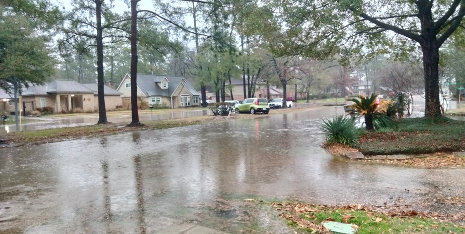 Houston area high water locations street flooding spots