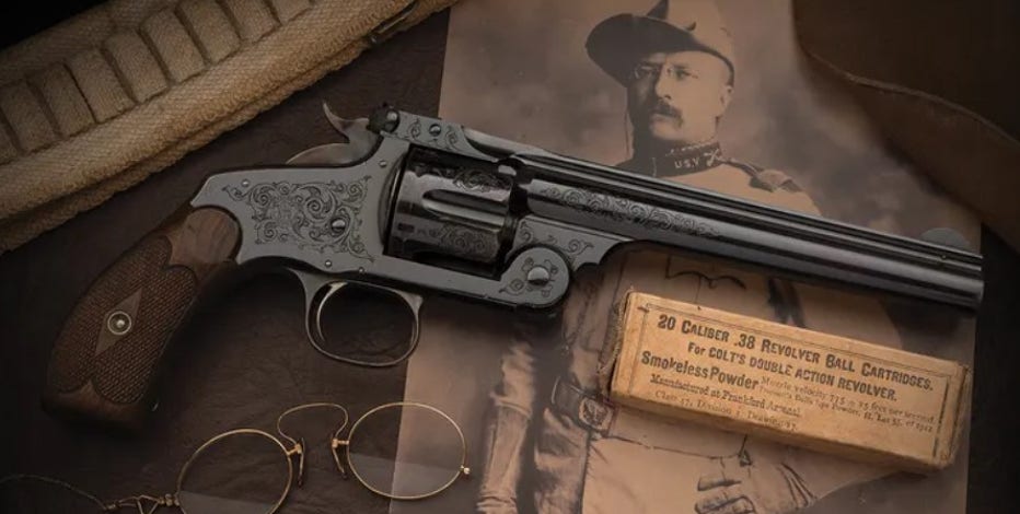 The Teddy Roosevelt Revolver モデルガン Theodore Roosevelt's Smith & Wesson revolver fetches nearly $1