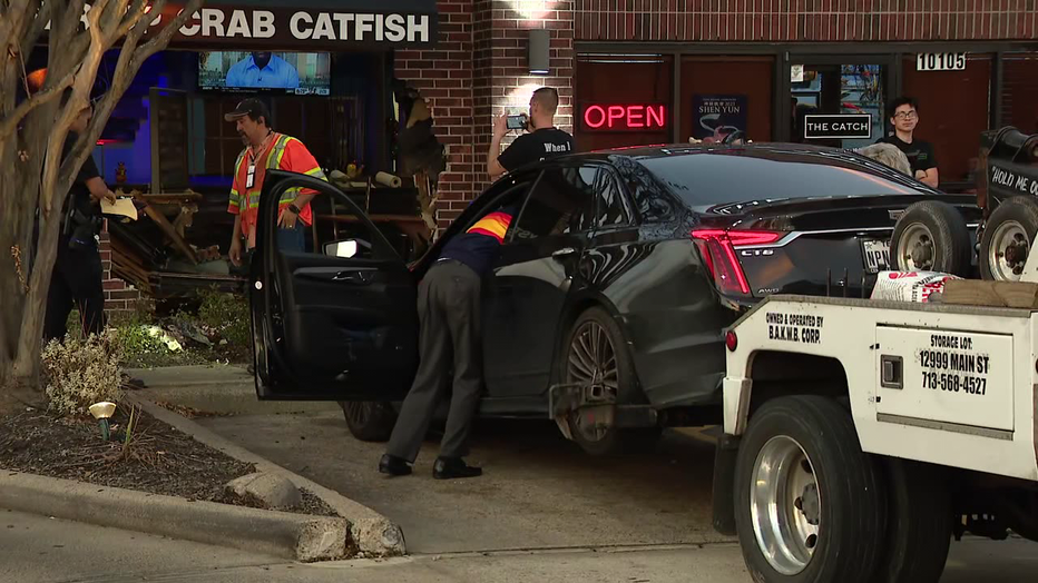 Car into Houston building