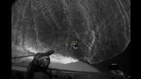 VIDEO: Hiker stranded on beach had to be rescued by Coast Guard via helicopter