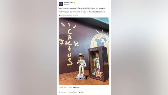 Houston Astros to host Travis Scott bobblehead night at inaugural Cactus Jack HBCU Classic this weekend