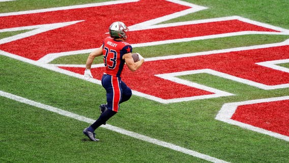 Houston Roughnecks pep rally at City Hall ahead of home opener