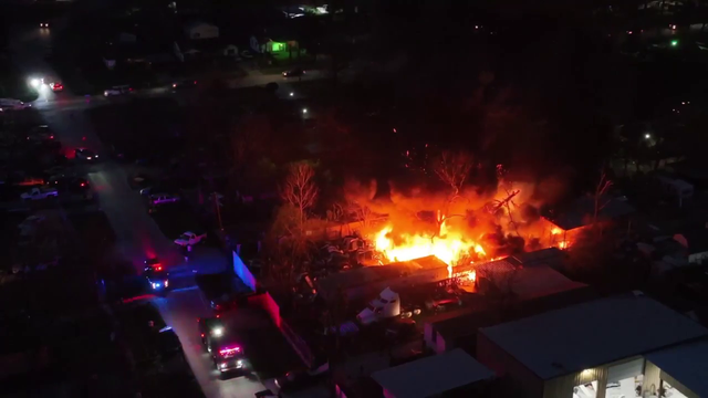 2-alarm fire damages 3 structures in Harris Co., no injuries reported