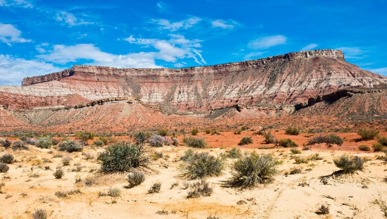 Utah, Tocqueville, Scenic Views along Utah Hwy 17 of Hurricane Cliffs